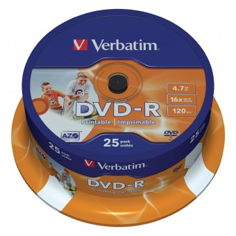 DVD-R Wide Inkjet Printable4,7 GB