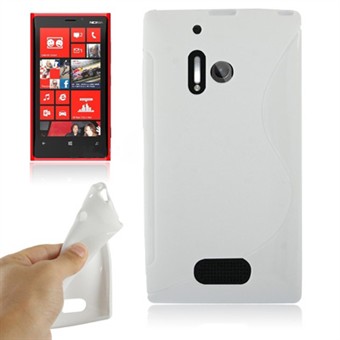 S-Line silikonskydd Lumia 928 (vit)