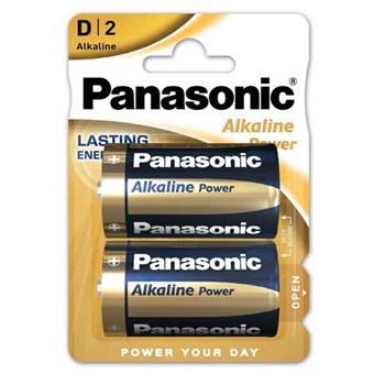 Panasonic Alkaline Power D-batterier - 2 st