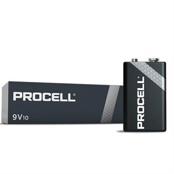 Duracell Procell E / 9V batterier - 10 st.