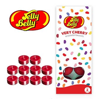 Jelly Belly - Tealight - Teljus - Verry Cherry - 10 st