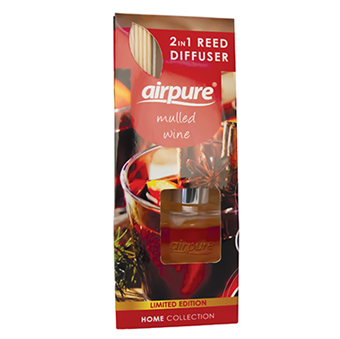 AirPure 2 in 1 Reed Diffuser - Doftspridare - Glögg