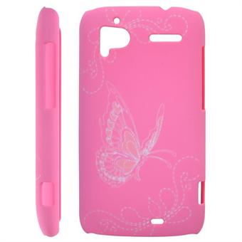 Butterflies Cover för HTC Sensation (Rosa)