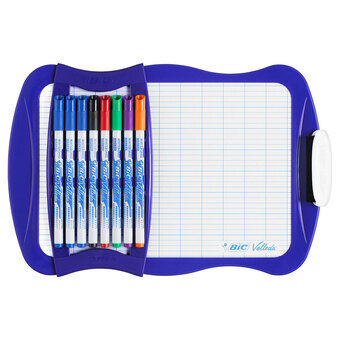 BIC Velleda Whiteboard med 8 pennor