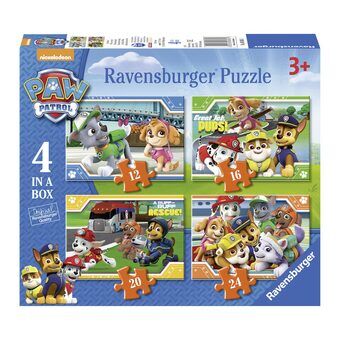Paw patrull pussel, 4in1