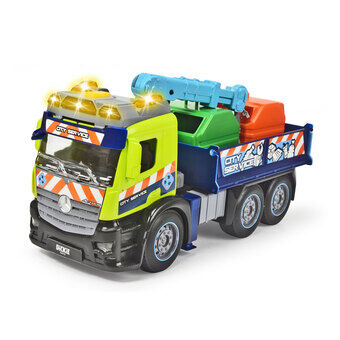Dickie actiontruck - återvinningsbil med papperskorgar