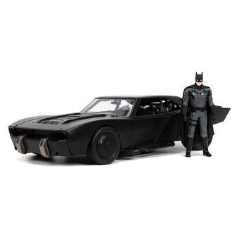 Jada Batman med formgjuten batmobilbil 1:24