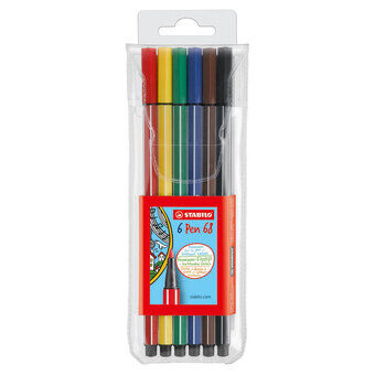 Stabilo penna 68-6 färger