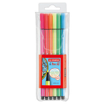 Stabilo penna 68-6 fluorescerande färger
