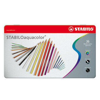 Stabilo aquacolor metalllåda, 36 st