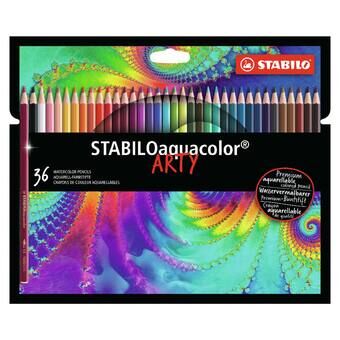 STABILO Aquacolor färgpennor ARTY-fodral, 36 st.
