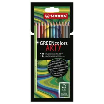 Stabilo greencolors arty färgpennor, 12 st.
