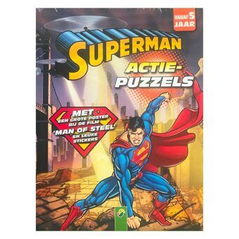 Superman action bokstäver pussel, labyrinter aktivitetsbok