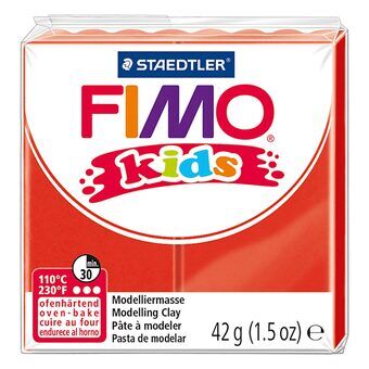 Fimo Kids modelllera röd, 42gr