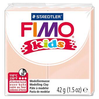 Fimo Kids modellera lera ljus beige, 42gr