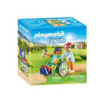 Playmobil City Life Patient i rullstol - 70193