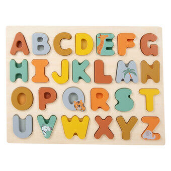 Lilla foten - trä alfabetet pussel Safari