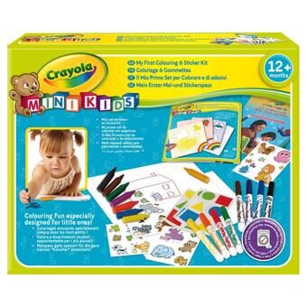 Crayola Mini Kids - Färgläggnings- och klistermärkesset