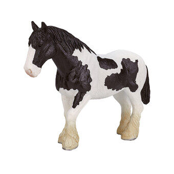 Mojo horse world clydesdale häst svart och vit - 387085