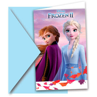 Disney Frozen 2 inbjudningar, 6 st.