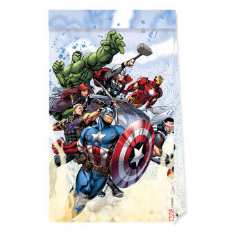 Pappersfestpåsar FSC Avengers Infinity Stones, 4 st.