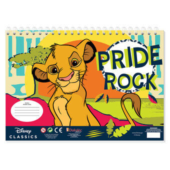 Lejonkungen målarbok med stencil- och dekalark