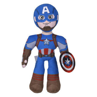 Disney plysch Marvel Captain America rörlig, 25 cm