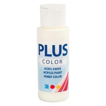 Plus Color Arcylfärg Off-white, 60 ml