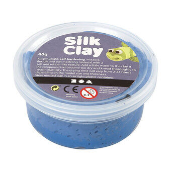 Silk clay - blå, 40gr.