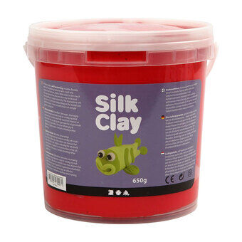 Silk Clay - röd, 650gr.