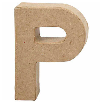 Letter paper mache - p, 10cm