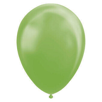 Ballonger Metallisk Grön 30 cm, 10 st.