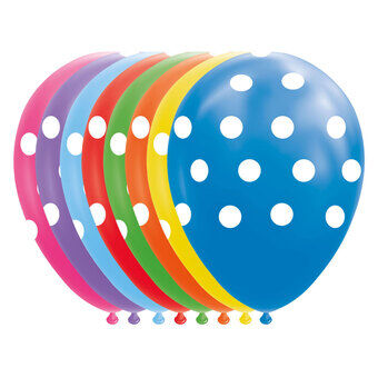Ballonger Prylar Blandade Färger 30cm, 8 stycken.