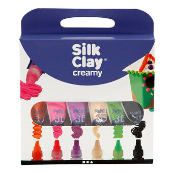 Silk Clay Krämiga Extra Färger, 6x35 ml