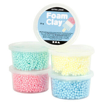 Foam Clay extra Stor, 5 färger