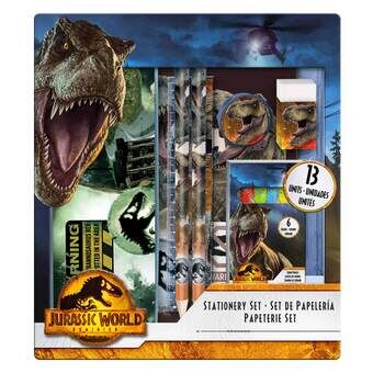 Jurassic World Kontorsmaterialset, 13 delar.