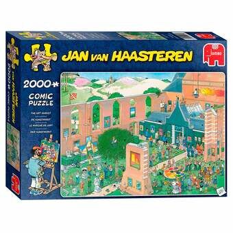 Jan van haasteren pussel - konstmarknaden, 2000 bitar.