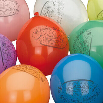 Grattis på födelsedagen ballonger, 10 st.