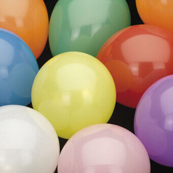 Ballonger i olika färger, 100 stycken.