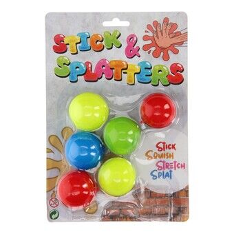 Sticky stretch globbles bollar, 6 st