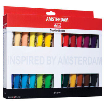 Amsterdam Akrylfärg Standard Set, 24-delar.