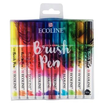 Talens Ecoline Brush Pen, 10 st.