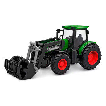Barnens värld RC-traktor med frontlastare - Grön