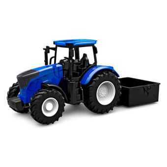 Kids Globe Traktor med Tippande Skopa - Blå