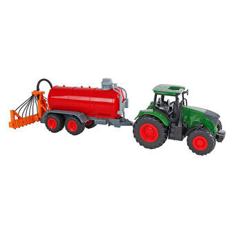 Kids Globe Traktor med gödseltank, 49cm
