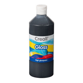 Creall gloss glansfärg svart, 500ml