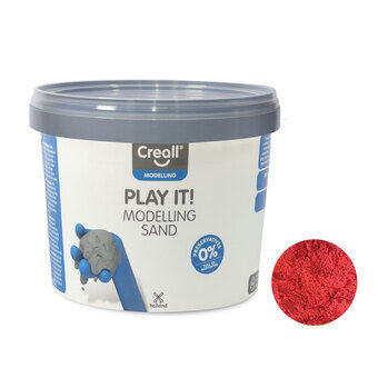 Creall Play It Play Sand Röd, 750g.