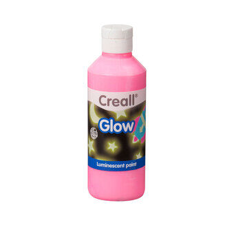 Creall Glow in the Dark Paint Rosa, 250 ml