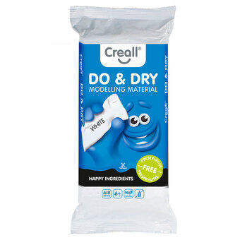 Creall Do&Dry Modelleringslera Bevaringsfri Vit, 1000gr.