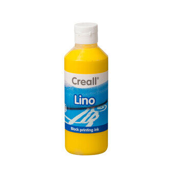 Creall lino block print färg gul, 250ml